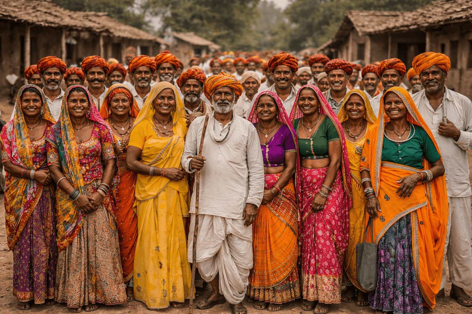 Rural Indian artisan working with pottery in a warm, traditional setting
